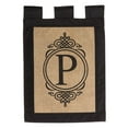 thumbnail image 1 of Evergreen Garden Sub Burlap Monogram P Flag, 1 of 4