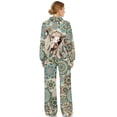 thumbnail image 2 of Garronmavis Women's Sweatsuits 2 Piece Outfits Boho Deer Skull Hoodie Long Sleeve Hoodies Long Sleeve Sweatshirt and Sweatpants Set with Pockets Mandla Floral, Size XS, 2 of 6