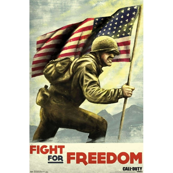 Call of Duty: WWII - Fight Wall Poster, 14.725" x 22.375"