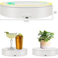 thumbnail image 4 of ComXim Rotating Display Stand Easy to Switch Direction, Adjustable Speed, 360 Motorized Photography Turntable Used for Product Display, Jewelry, Shoes Shooting and Display (7.87'' white), 4 of 5