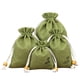 thumbnail image 3 of Bolsa de lino y algodón, bolsa pequeña para tazas, bolsa para guardar joyas, bolsa con cordón, bolsa de brocado hecha a mano, bolsa para jugar, bolsa con cuentas y plato, 3 of 4