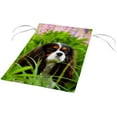thumbnail image 3 of Cavalier King Charles Spaniel Puppy and Flowers Double Sided House Flag 28x40 inch Decorative Yard Flag for Outdoor, 3 of 5