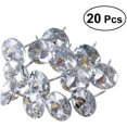 thumbnail image 2 of Crystal Upholstery Nails Sofa Headboard Nails Buttons Tacks 25mm 20PCS, 2 of 5