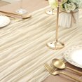thumbnail image 5 of Creamy White Table Runner Cheesecloth Gauze Rustic Premium Cotton Cheese Cloth Table Runner 120 Inch 10 Ft for Wedding Bridal Long Sheer Boho Home Decorationsciozy, 5 of 5