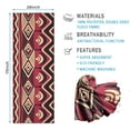 thumbnail image 2 of Red Geometric Striped Pattern Hot Yoga Mat Towel Non Slip for Hot Yoga - Quick-Drying Yoga Mat Cover with 4 Corner Pockets with Travel Bag - Hot Yoga Towel Non Slip 70"x26", 2 of 6