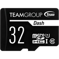 Team Dash - Flash memory card (SD adapter included) - 32 GB - UHS-I U1 / Class10 - microSDXC UHS-I - black