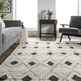 thumbnail image 5 of nuLOOM Joanna Diamond Trellis Soft Shag Fringe Area Rug, 2' 8" x 8', Runner, Joanna Beige, 5 of 5