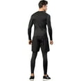 thumbnail image 6 of Active Men's 2-in-1 Athletic Training Shorts with Built-In Compression Leggings and Elastic Waistband - X Large, Black, 6 of 7
