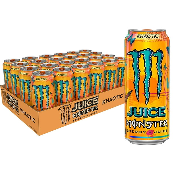 Monster Energy Juice Monster, Energy + Juice, Khaotic, 16 Ounce (Pack