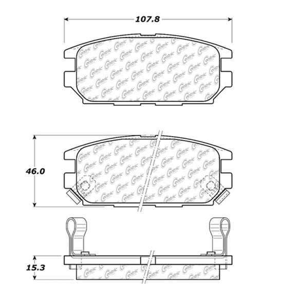 Centric 105.05320 Posi Quiet Ceramic Pads