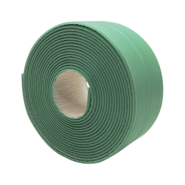 Waterproof PE Sealing Strip Corrosion Sealing Sticker Resistance Adhesive Wall Sealing Sticker Supplies, Green