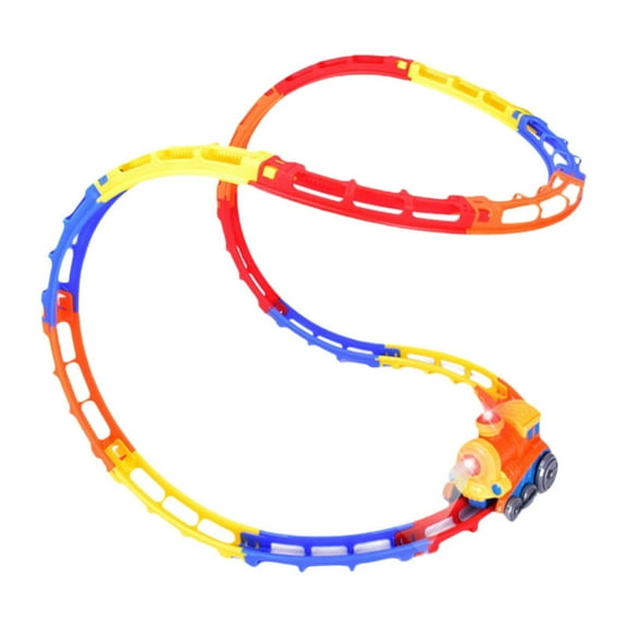 yotijay Electric Train Track Playset Educational Toy for Children Ages 3  Years Kids Lighting wall