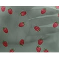 thumbnail image 3 of oneOone Georgette Viscose Fabric Raspberry Fruit Printed Craft Fabric BTY 42 Inch Wide, 3 of 4