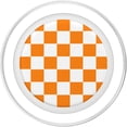 thumbnail image 2 of Diseño de tablero de ajedrez GCD con agarre para teléfono celular, naranja y blanco, 2 of 5