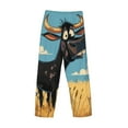 thumbnail image 3 of Lsque Whimsical Cartoon Cow Print Men's Pajama Pants, Lounge Pant - Comfortable Home Wear,Elastic Waistband, Stylish Design-XX-Large, 3 of 9