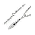 thumbnail image 3 of ELYA Jewelry Women's Polished Elongated Tear Drop Shape Stainless Steel Necklace, 3 of 4