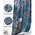 thumbnail image 6 of Purple Octopus Coastal Black Out Curtains 72 Inch Long, Light Blocking Drapes with Black Liner, Summer Beach Seahorse Jellyfish Coral Blackout Curtains for Bedroom Living Room 52"x72" 2 Panels, 6 of 8