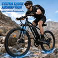 thumbnail image 5 of 26 Inch Electric Bike for Adults, 500W Peak Motor, 19.9 mph Top Speed, Removable 36V12Ah Battery, 7-Speed Electric commuter Bike for Commuting, Shopping, 5 of 10