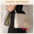 thumbnail image 4 of Llavero de Cereza Uxcell para Mujeres, Encanto de Bolsa de Purse, Accesorios Lindos de Cereza con Anillo y Clip Rojo-Dorado Claro, 4 of 7
