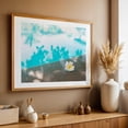 thumbnail image 4 of Plumeria Beside the Pool - Photography Pool Tropical Flowers Water Calm Summer Minimalist Oak Framed Wall Art Print 5 x 7 inches, 4 of 6