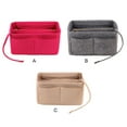 thumbnail image 4 of Minnieouse Monedero, neceser de viaje para maquillaje, organizador de cosméticos, brocha para llaves, estuche con cremallera, neceser, bolso de Bolsas de maquillaje Rosa roja, 4 of 6