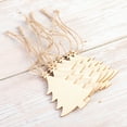 thumbnail image 2 of ORDDIART 10Pcs Christmas Tree Hanging Sign For Home Decoration Khaki 3.4x2.5in Craft, 2 of 8