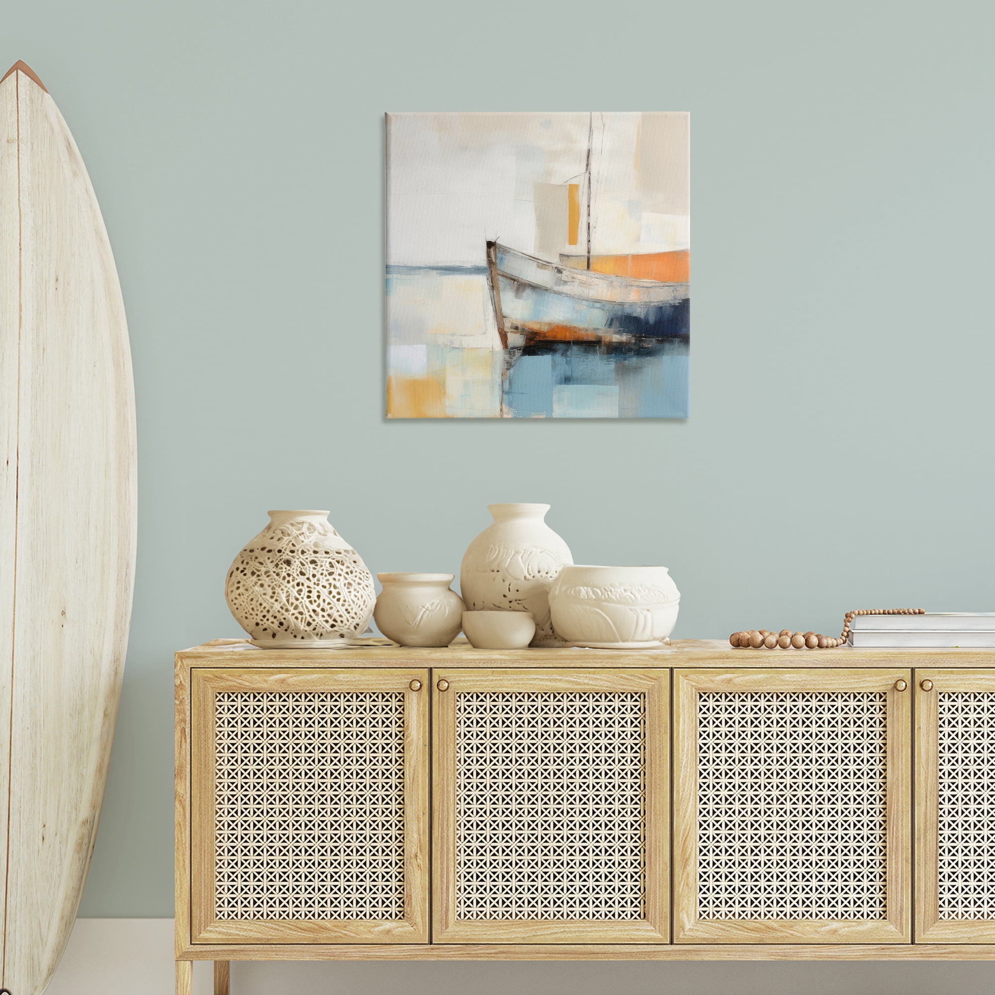 Stupell Industries Coastal Charm Expedition Nautical & Beach Painting Wrapped Canvas Art Print Wall Art, 30 x 30