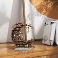 thumbnail image 4 of Whimsical Moon Bookshelf Home Decor - Desktop Shelf Sign Ornaments Easter Decorations for Home Living Room Table Shelves Decor,Easter Gifts for Book Lovers, 4 of 9