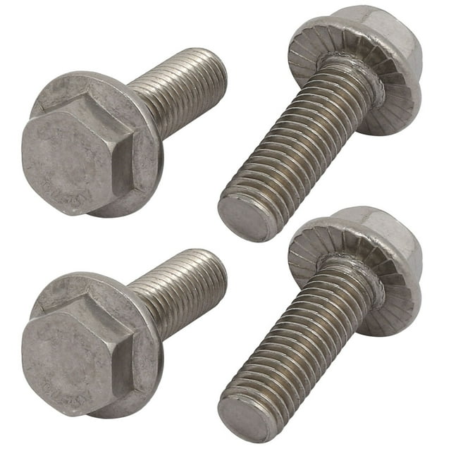 Unique Bargains 4 Pcs Vis de Tête Hexagonale en Acier Inoxydable 304 Filetage M10 x 30mm