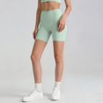 thumbnail image 6 of AHTJRT High Waisted Women Biker Shorts Buttery Soft Elastic Tummy Control Shorts Lightweight Breathable Gym Yoga Workout Short Pants, 6 of 6