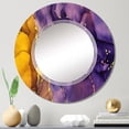 thumbnail image 2 of DESIGN ART Designart 'Purple And Brown Luxury Abstract Fluid Art' Printed Modern Wall Mirror 20in.x30in., 2 of 5