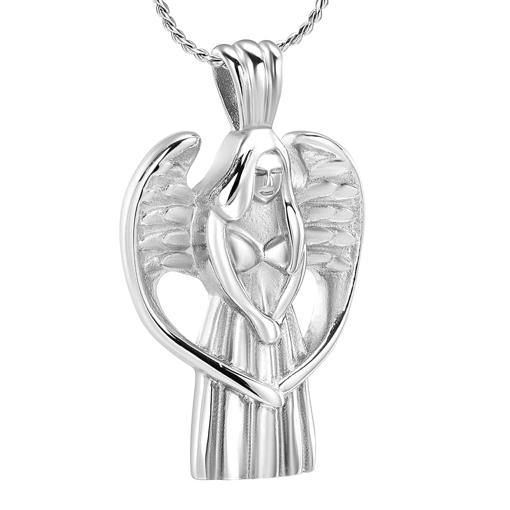 Angel Fairy Urn Jewelry Cremation Urn Pendants with Chain Urn Necklace for Ashes of Loved One