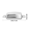 thumbnail image 2 of Butter Dish with Lid Container Stainless Steel Box Lunch Cheese Tray Lidded European Style, 2 of 6