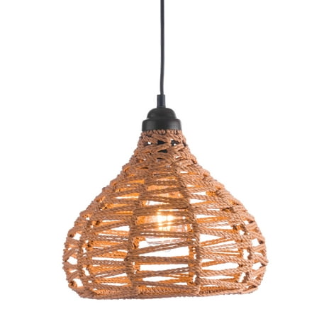 

Pendant Ceiling Light Fixture Steel Metal Paper Natural Living Kitchen Lounge Cafe Bistro Hotel Lobby Hospitality