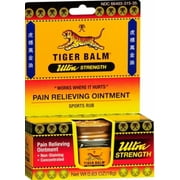 Tiger Balm Ultra Strength Pain Relieving Ointment Sports Rub, .63oz, 4-Pack