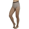 thumbnail image 5 of ToBeInStyle Womens Beautiful Industrial Rhinestone Net Tights - Black - One Size, 5 of 7