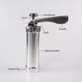 thumbnail image 4 of OULII Cake Icing Tools Cookie Maker Machine for Baking Aluminium Alloy 21 x 5.5 x 5.5 Cm 1 Set, 4 of 5
