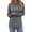 Deep grey, variant on MOYIKO Mock Cowl Neck Long Sleeve Shirts for Women Casual Relaxed Loose Fit Pullover Shirt