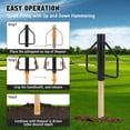 thumbnail image 5 of Fence Post Driver T Post Driver with Handle Heavy Duty Hand Post Pounder with Handle for U Fence Post Wooden Post, 5 of 7