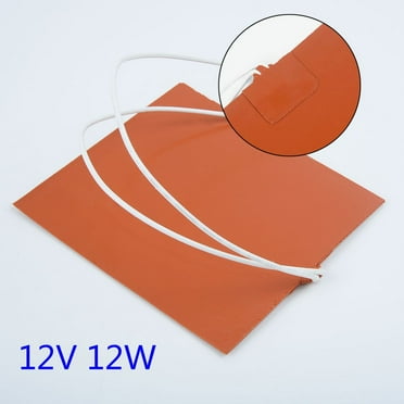 12V 12W Silicone Heater Pad for Printer Heated Bed Heating Mat 100*120mm