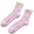 thumbnail image 2 of Womens Soft Thick Comfort Casual Cotton Warm Wool Crew Winter Socks, 2 of 8