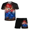 thumbnail image 1 of Conjunto de ropa interior Super Mario 2022 para niños y adolescentes, pantalones cortos de manga corta, ropa informal, regalos de Navidad universales, nueva moda, verano, 80-160 cm zhangmengya LED, 1 of 2