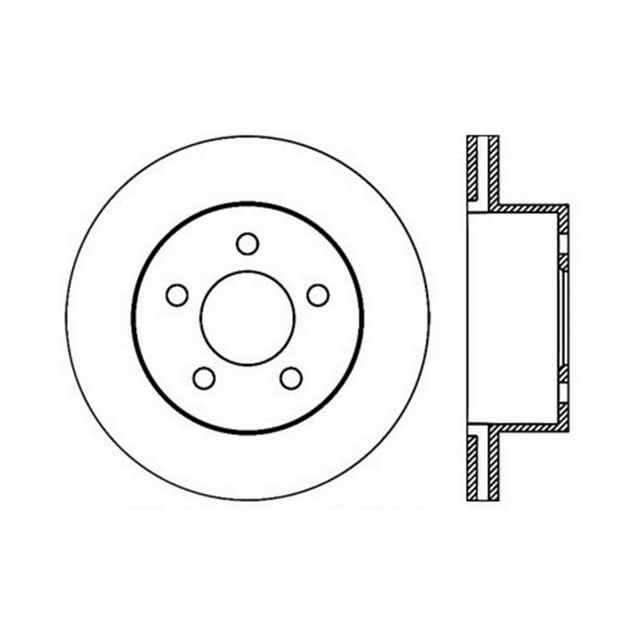 StopTech 127.67045R Rotor de freno deportivo delantero derecho perforado/ranurado