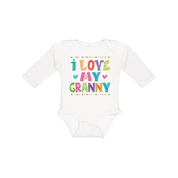 Inktastic I Love My Granny Cute Granddaughter Gift Girls Long Sleeve Baby Bodysuit