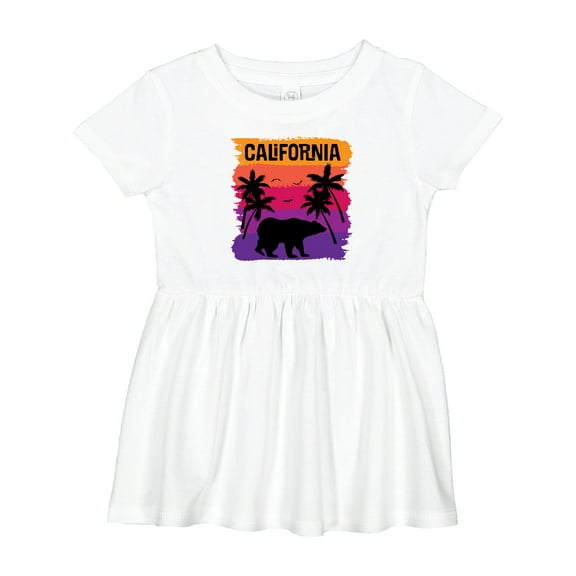 Inktastic California Sunset Vacation Beach Girls Baby Dress