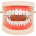 thumbnail image 2 of HAHDAXIA 2 Pcs Iced Out Teeth Grillz for Hip Hop Grills for Your Teeth Top and Bottom, Rapper Costume Cosplay Teeth Jewelry and Accessories - for Photo Video Shoots, Clubbing, 2 of 3