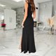 thumbnail image 1 of Womens Evening Cocktail Party Ball Gown V Neck Sleeveless Split Maxi Dress, 1 of 8
