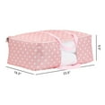 thumbnail image 2 of Unique Bargains 1 Pack Clothes Storage Bags Moving Bags Pink 23.5*16.5*9.5in, 2 of 7