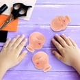 thumbnail image 2 of 20Pcs Vinyl Small Doll Heads Keychain Doll Heads Doll Craft Making Heads DIY Supply, 2 of 8