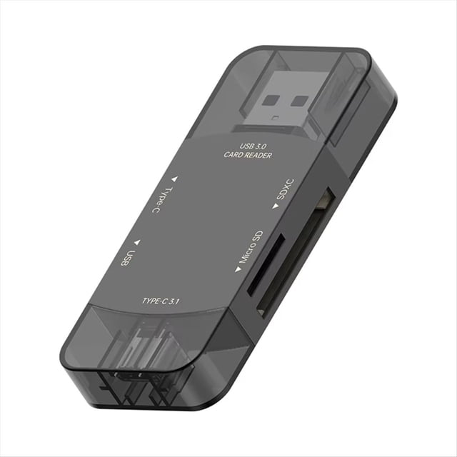 Lector de Tarjetas SD OTG 6 en 1, Adaptador Tipo C 3.1 A USB, USB 3.0, Tarjeta TF, Unidad Flash USB, Lector de Tarjetas para Teléfono y Ordenador A